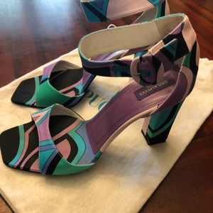 Emilio Pucci Ankle Strap heels.